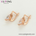 97278 xuping rose doré couleur beauté synthétiques zircon dames de la mode boucles d&#39;oreilles